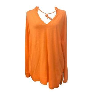 Eddie‎ Bauer Lightweight Cotton Orange Hoodie Sz XL NWOT